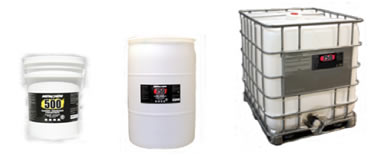 Mirachem comes in gallons, 5-gallon pails, and 55-gallon drums.